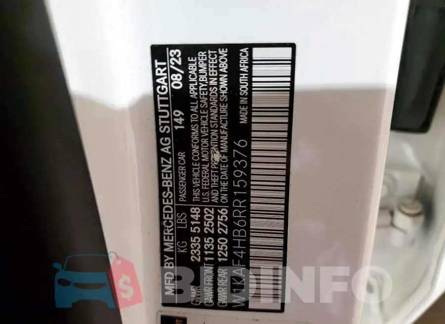 W1KAF4HB6RR159376 Photo# 12