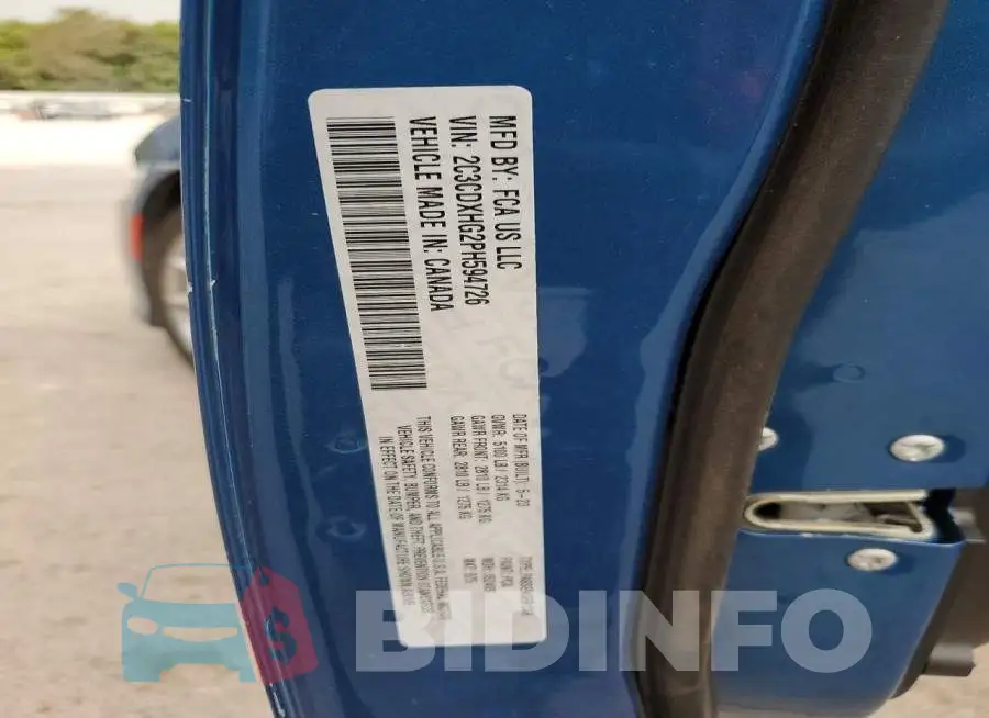 2C3CDXHG2PH594726 Photo# 12