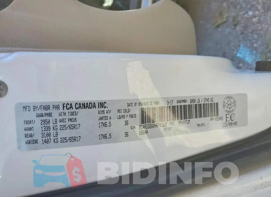 2C4RDGBG0HR741622 Photo# 14