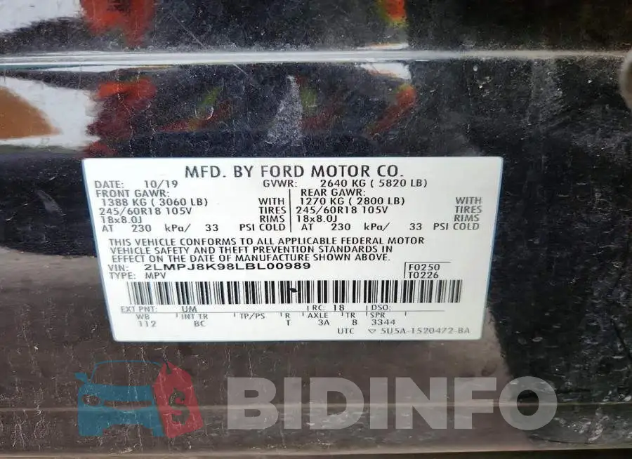 2LMPJ8K98LBL00989 Photo# 13