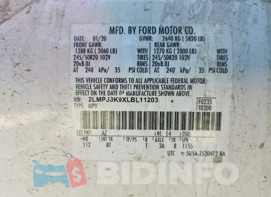 2LMPJ8K9XLBL11203 Photo# 12