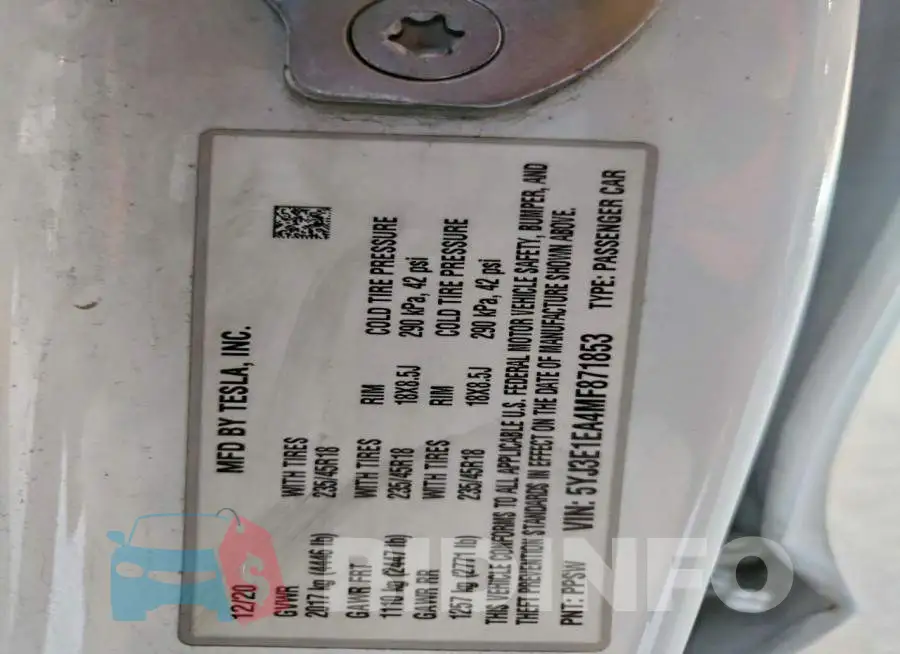 5YJ3E1EA4MF871853 Photo# 12
