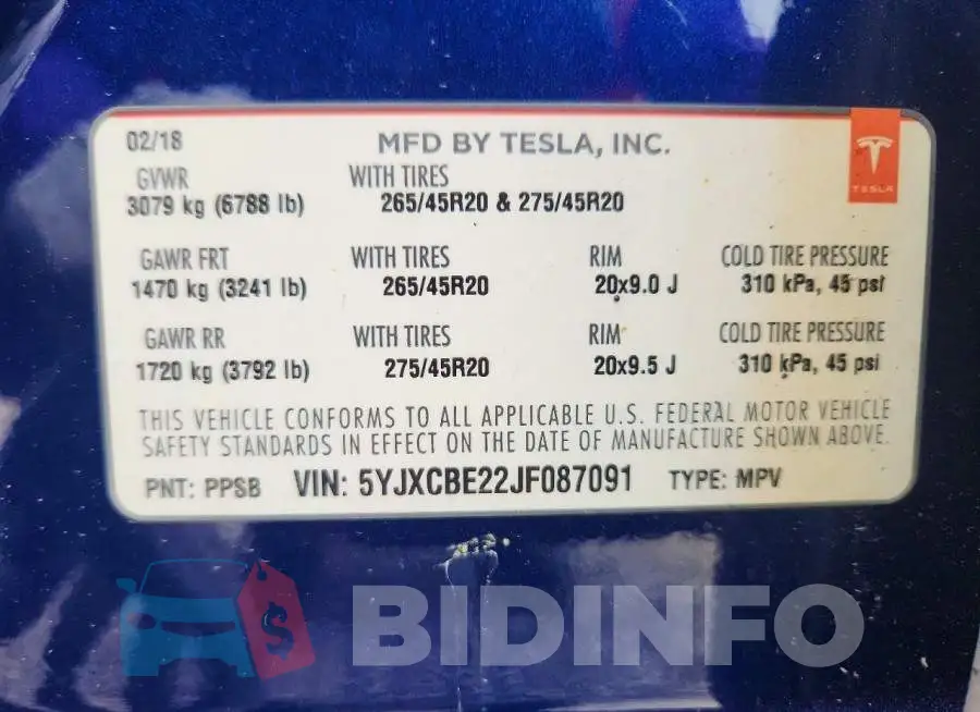 5YJXCBE22JF087091 Photo# 14