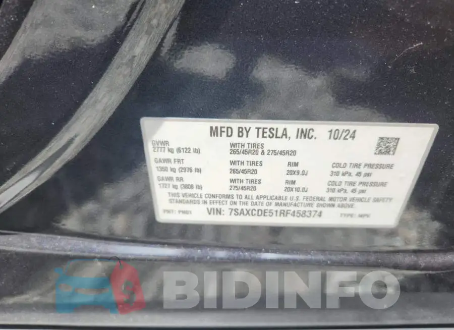 7SAXCDE51RF458374 Photo# 12