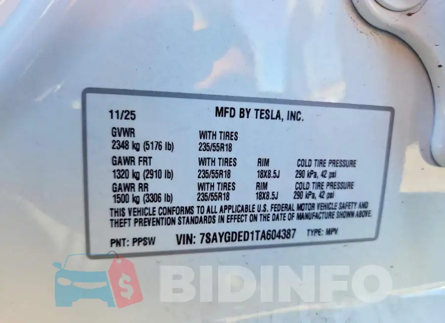 7SAYGDED1TA604387 Photo# 13