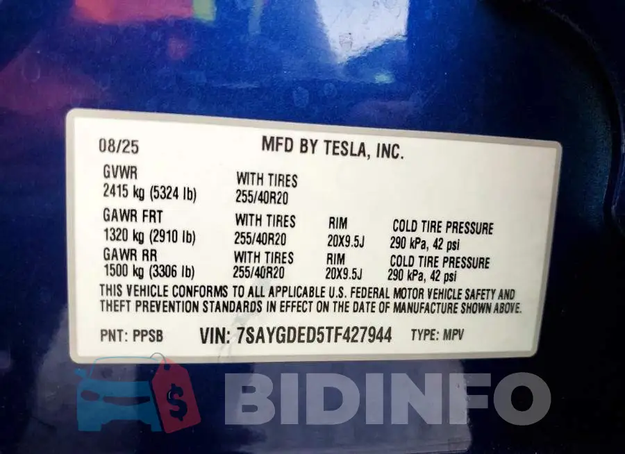 7SAYGDED5TF427944 Photo# 12