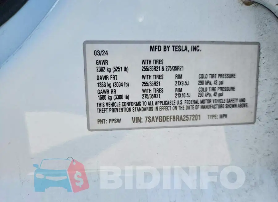 7SAYGDEF8RA257201 Photo# 12