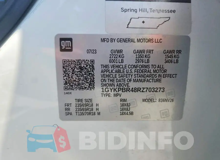 1GYKPBR48RZ703273 Photo# 14