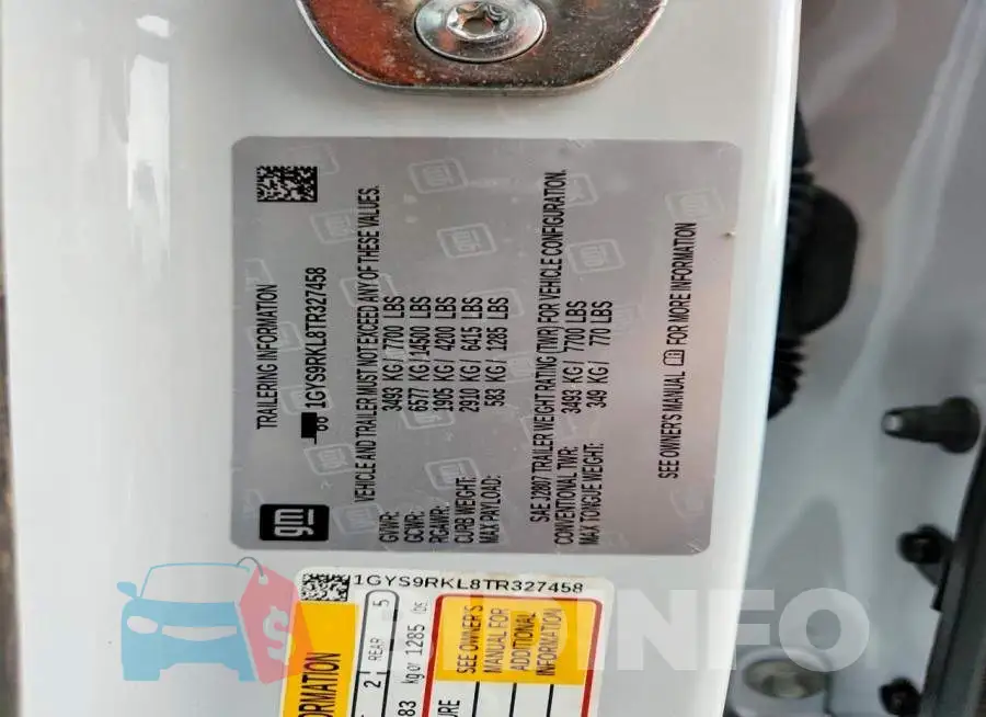 1GYS9RKL8TR327458 Photo# 13