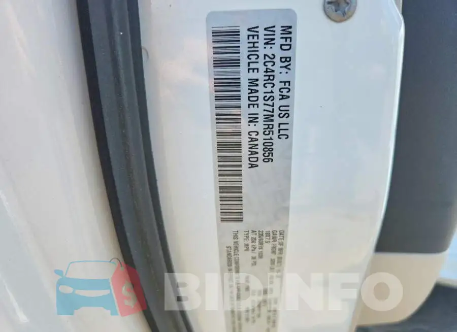 2C4RC1S77MR510856 Photo# 13