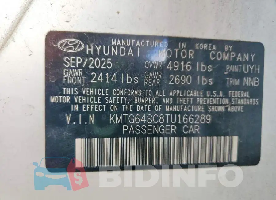 KMTG64SC8TU166289 Photo# 13