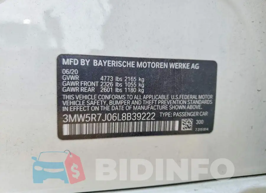 3MW5R7J06L8B39222 Photo# 12