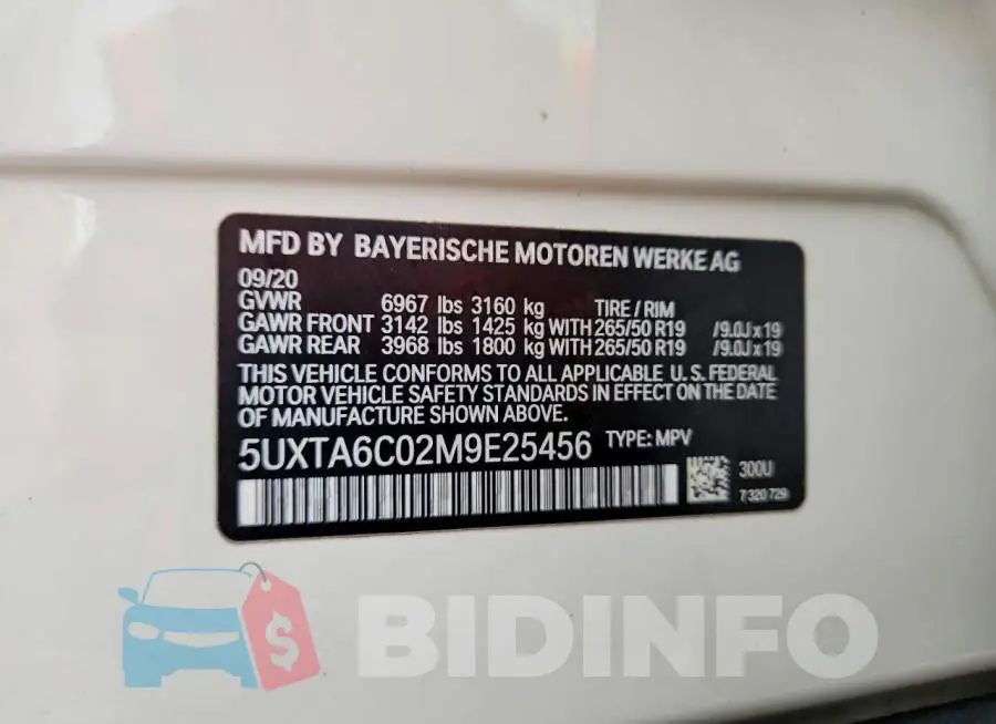 5UXTA6C02M9E25456 Photo# 12