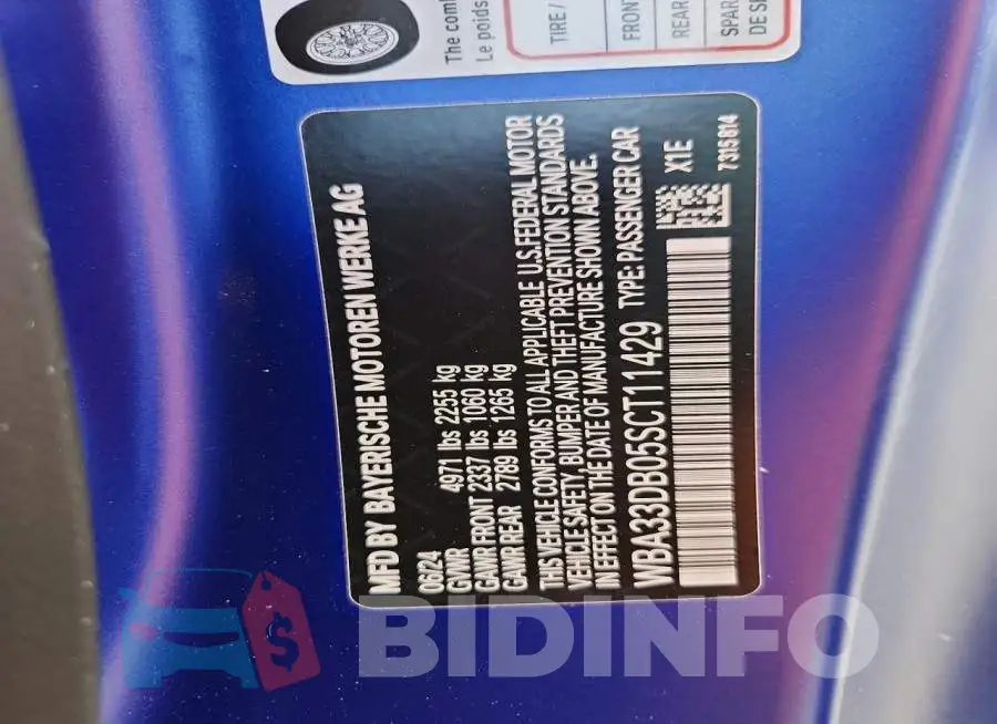 WBA33DB05SCT11429 Photo# 12