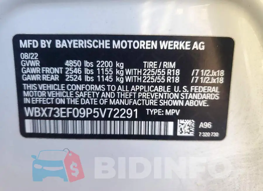 WBX73EF09P5V72291 Photo# 13