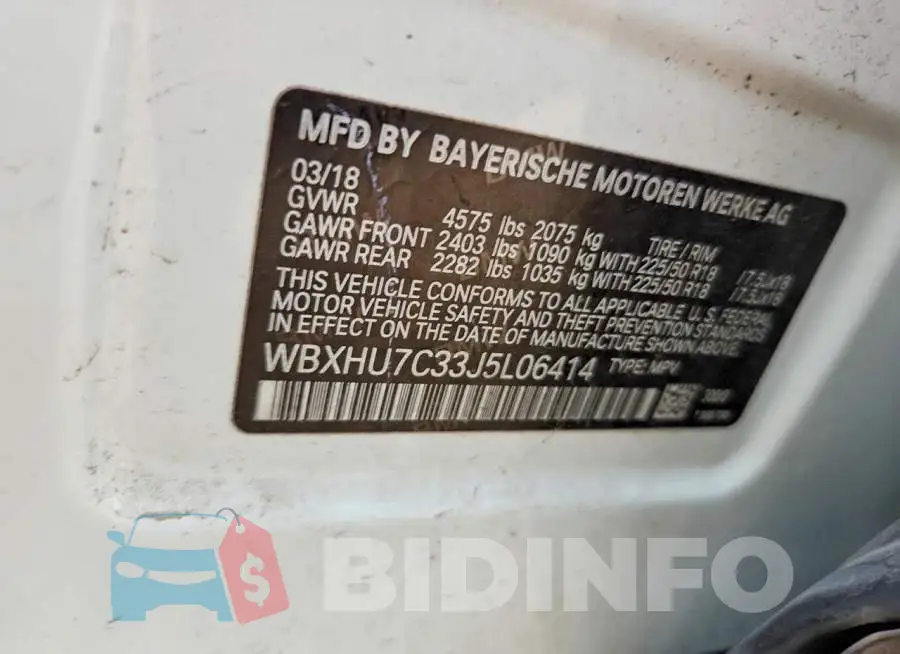 WBXHU7C33J5L06414 Photo# 14