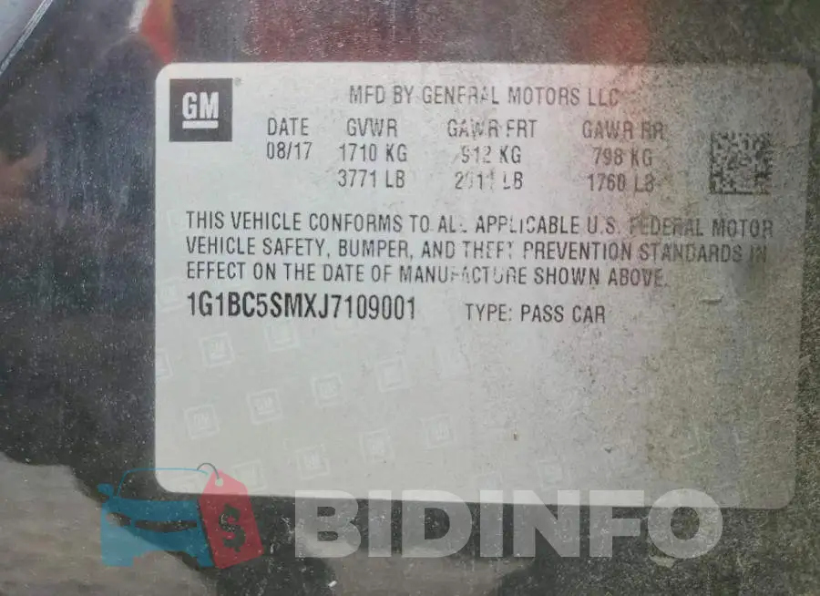 1G1BC5SMXJ7109001 Photo# 12