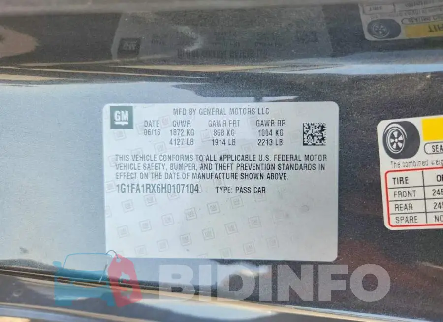 1G1FA1RX6H0107104 Photo# 13
