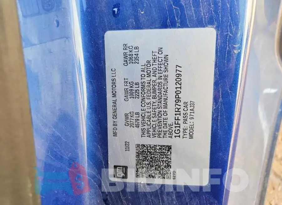 1G1FF1R79P0120977 Photo# 12