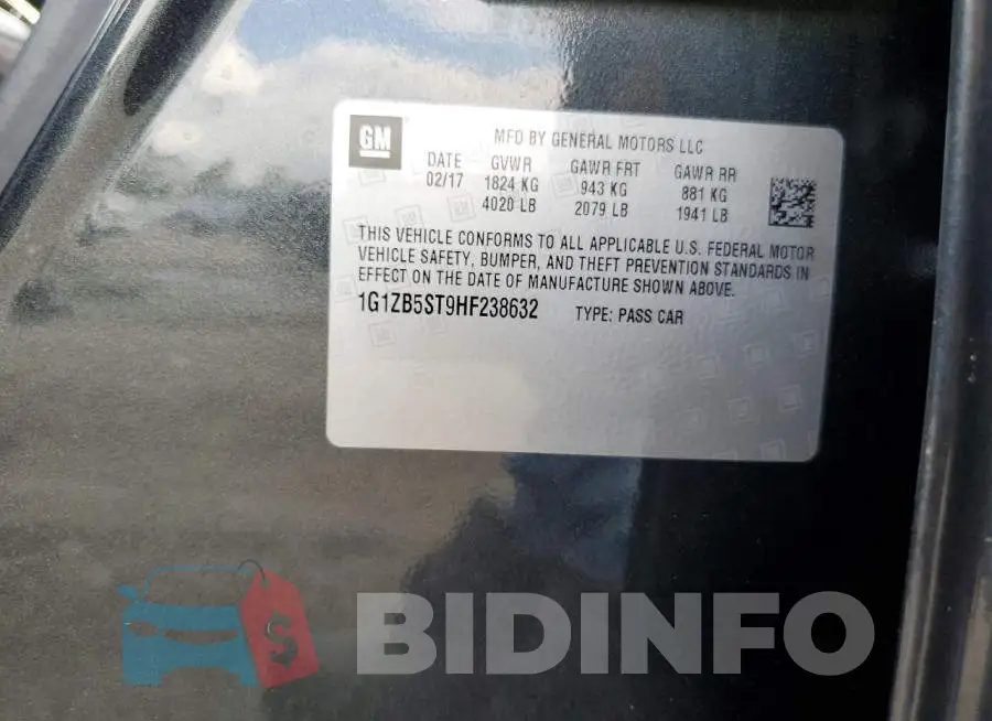1G1ZB5ST9HF238632 Photo# 12