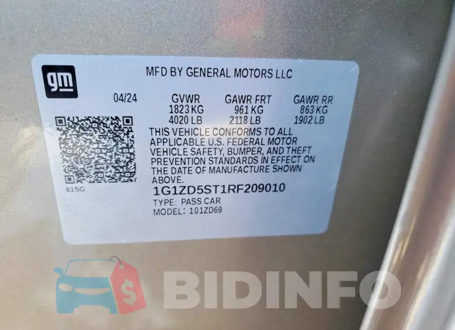 1G1ZD5ST1RF209010 Photo# 12