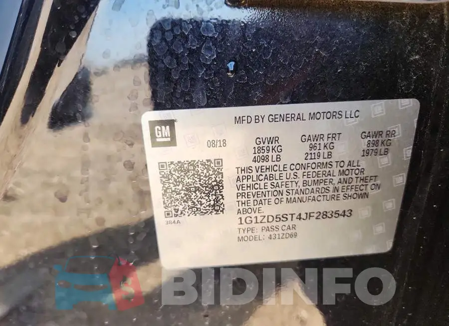 1G1ZD5ST4JF283543 Photo# 12