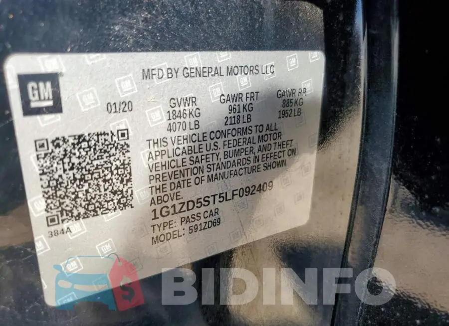 1G1ZD5ST5LF092409 Photo# 12