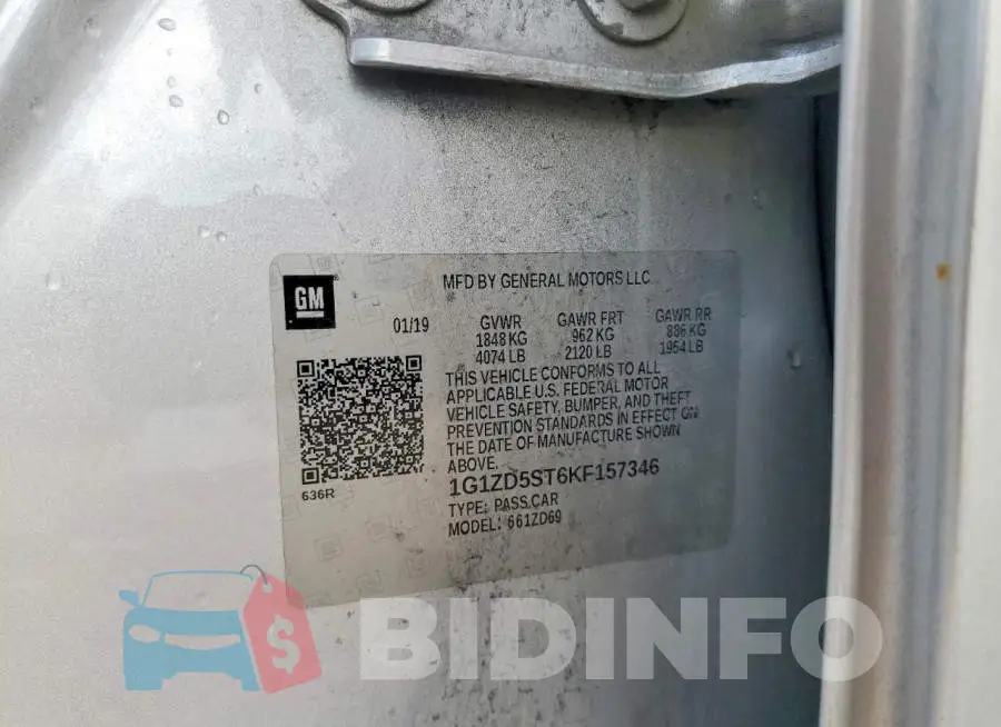 1G1ZD5ST6KF157346 Photo# 12