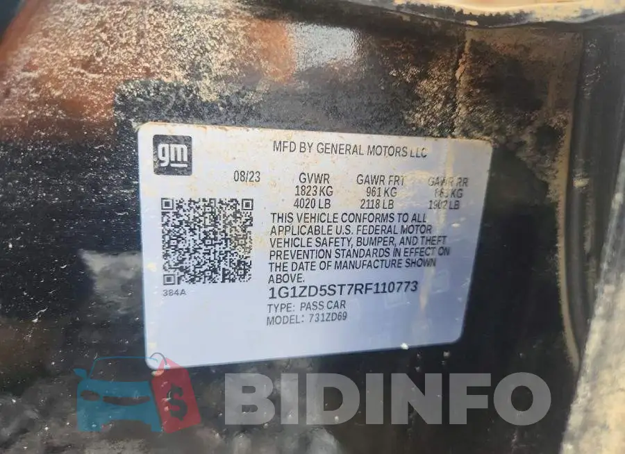 1G1ZD5ST7RF110773 Photo# 13