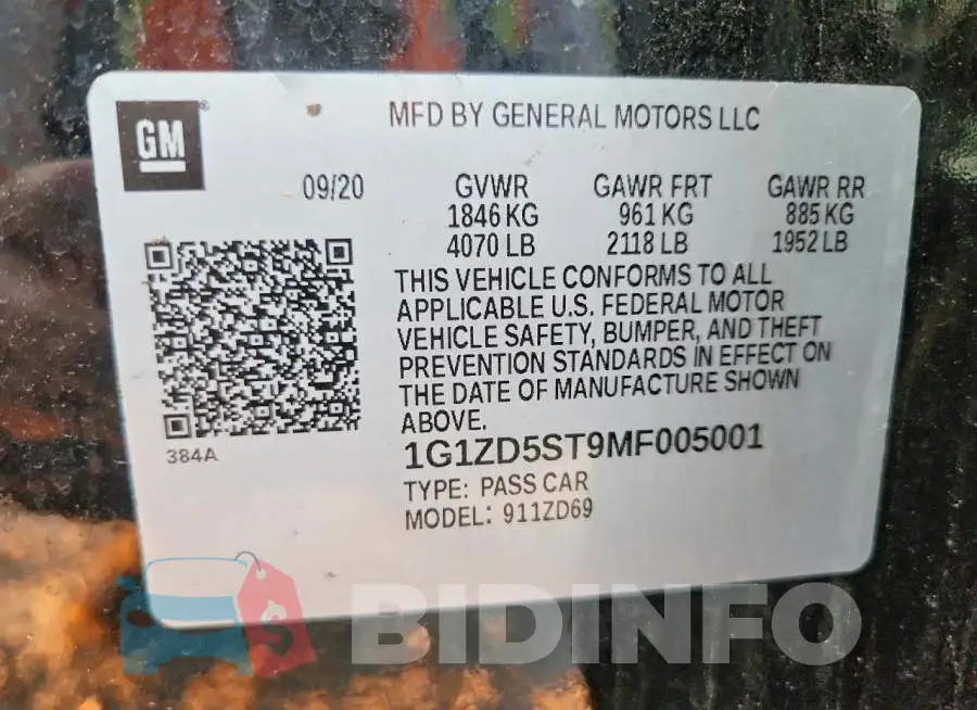 1G1ZD5ST9MF005001 Photo# 12
