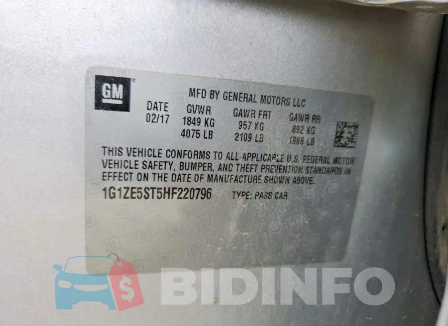 1G1ZE5ST5HF220796 Photo# 12