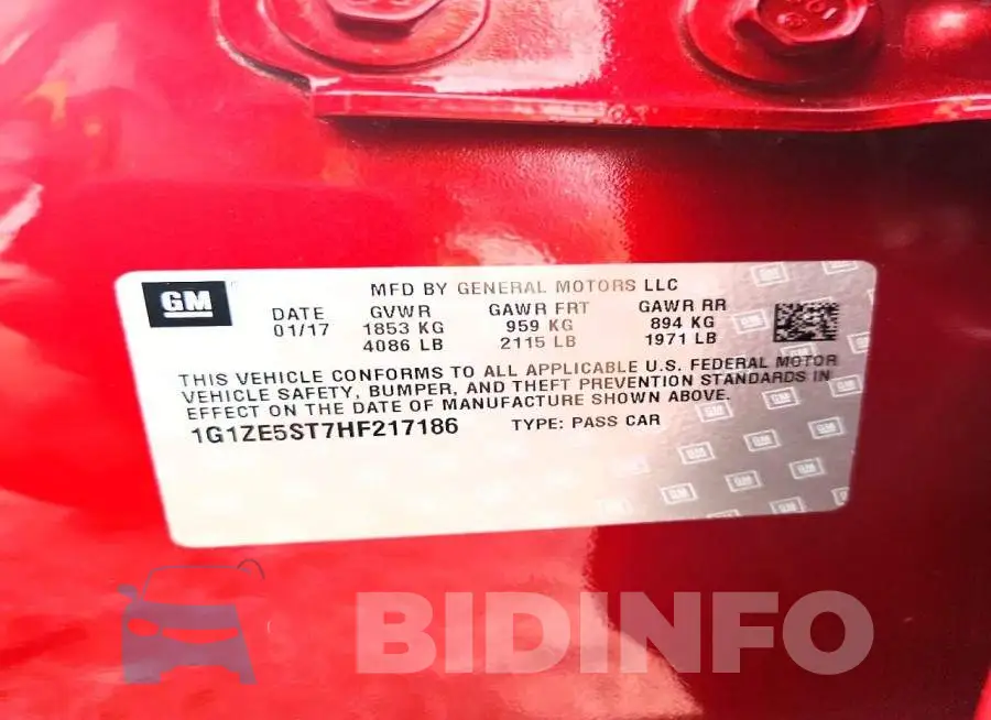 1G1ZE5ST7HF217186 Photo# 12