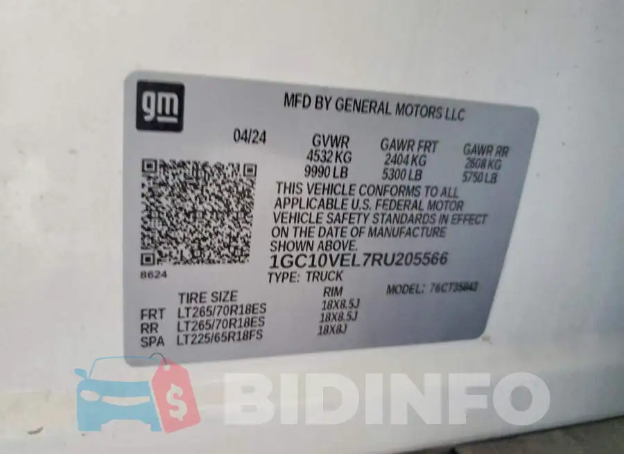 1GC10VEL7RU205566 Photo# 13