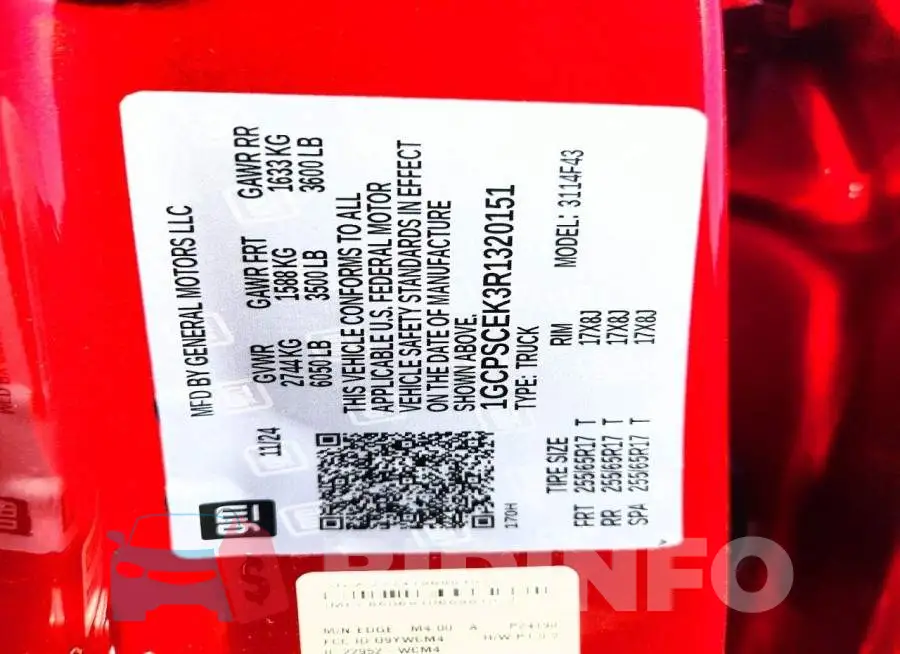 1GCPSCEK3R1320151 Photo# 12