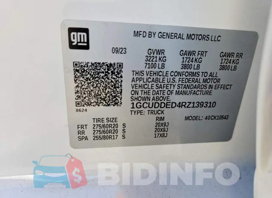 1GCUDDED4RZ139310 Photo# 12