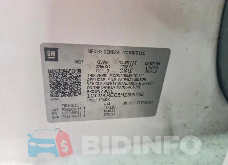 1GCVKREC5HZ399163 Photo# 12