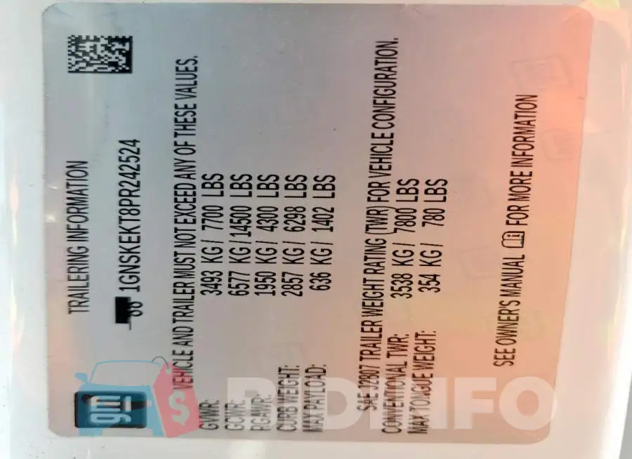 1GNSKEKT8PR242524 Photo# 13