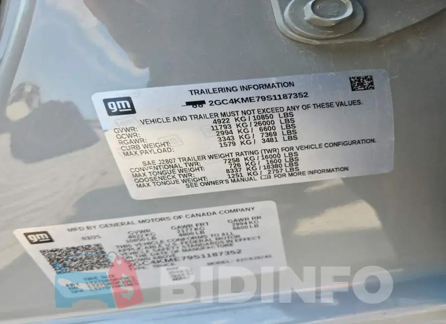 2GC4KME79S1187352 Photo# 12