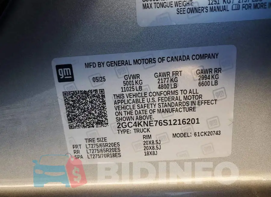 2GC4KNE76S1216201 Photo# 13