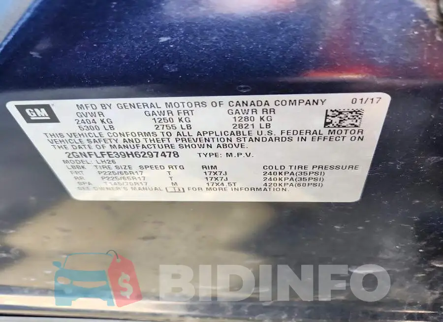 2GNFLFE39H6297478 Photo# 13