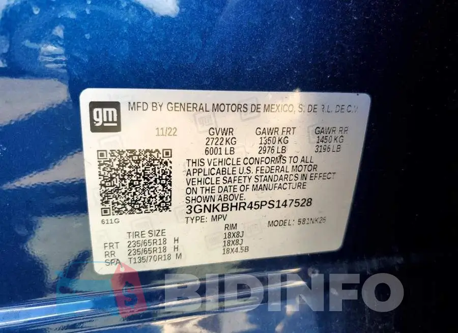 3GNKBHR45PS147528 Photo# 13