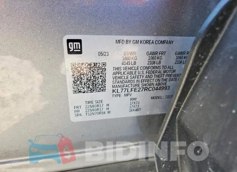 KL77LFE27RC044993 Photo# 12