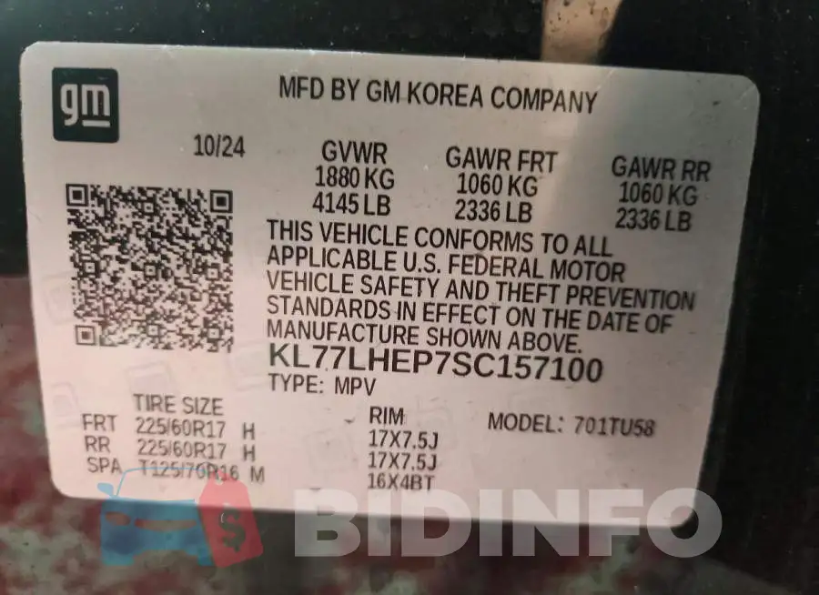 KL77LHEP7SC157100 Photo# 13