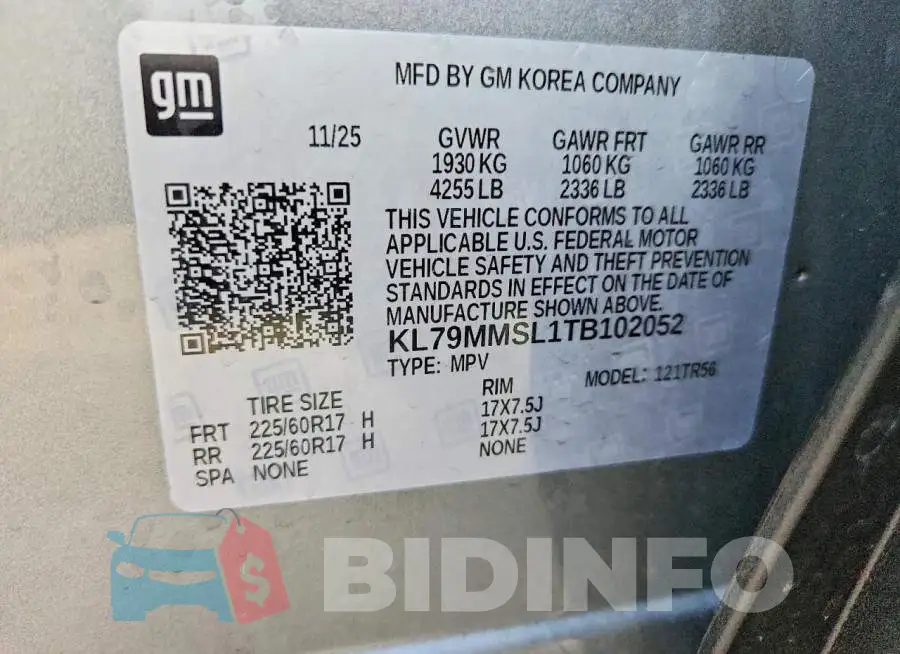 KL79MMSL1TB102052 Photo# 13