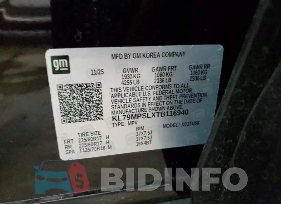 KL79MPSLXTB116940 Photo# 12