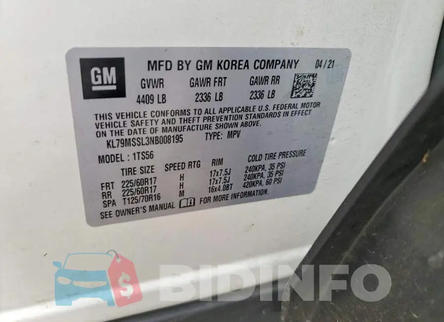 KL79MSSL3NB008195 Photo# 12