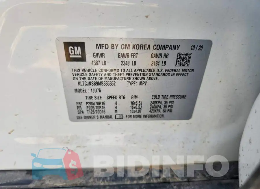 KL7CJNSB9MB335352 Photo# 12