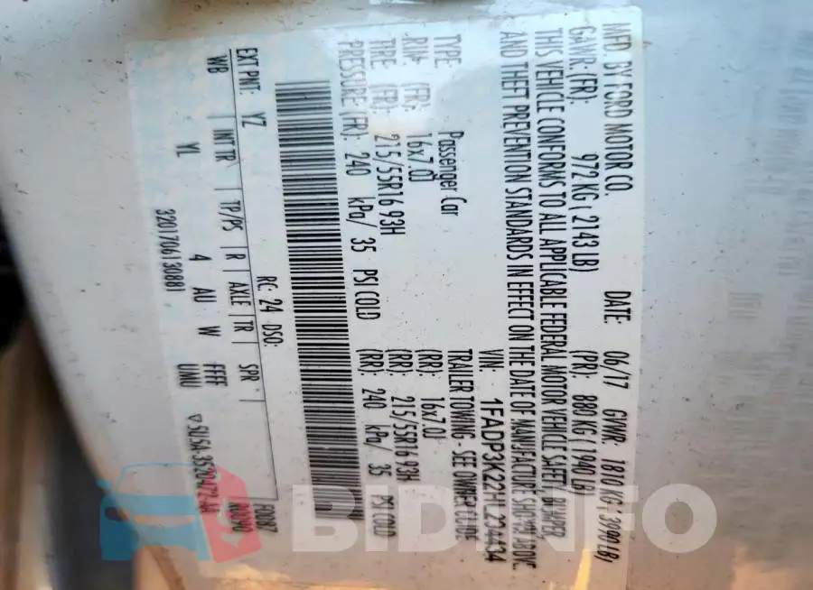 1FADP3K22HL294434 Photo# 13