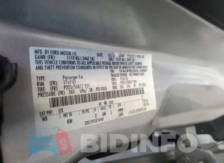 1FADP5EU0HL109581 Photo# 12