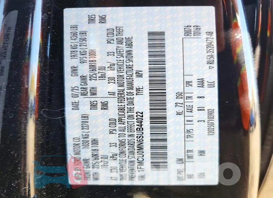1FMCU0MN6SUB44022 Photo# 12